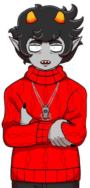 A pesterquest sprite of Kankri.
