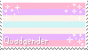 A stamp of the Quadgender flag.
