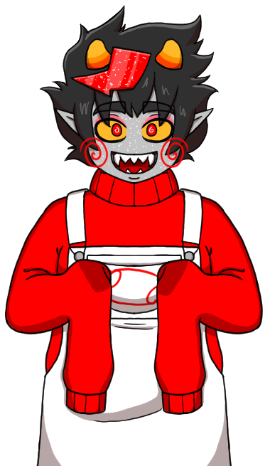 A pesterquest sprite of Tricky.